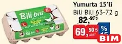 BİLİ BİLİ YUMURTA 15'Lİ 63-72 G